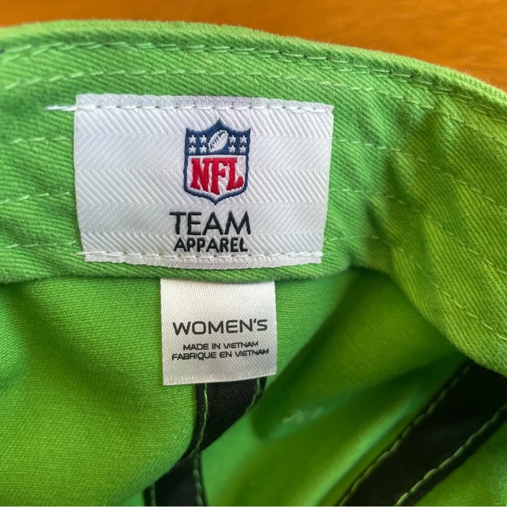 Seattle Seahawks NFL Team Women’s Green Sequin Adjustable Cap Hat
